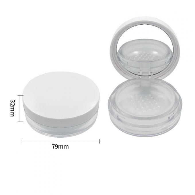 Recyclable Transparent Loose Powder Case with Screw Cap Closure 3