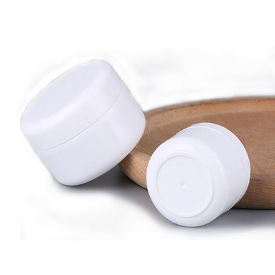 buy Empty Face Cream White Plastic Cosmetic Jars Unbreakable SGS Approval online manufacturer