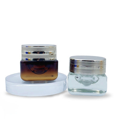China Leakage Proof Cosmetic Packaging Bottle Glass Cream Jar UV Protection