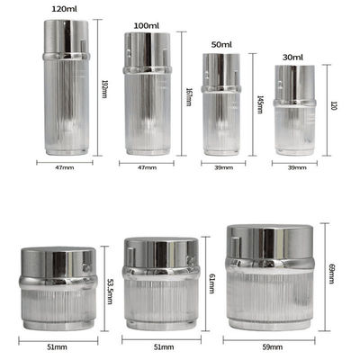 Luxury  15-50g Empty Cosmetic Packaging Set Cosmetic Bottle And Jar