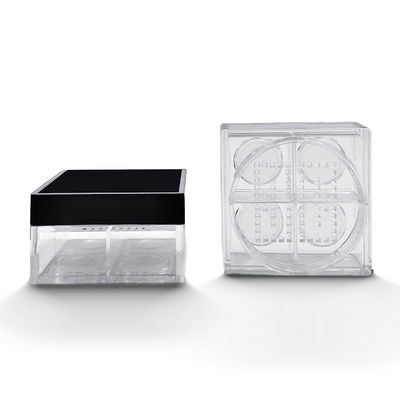 Personalized 45*26mm Square Empty Loose Powder Case With 4 Grid