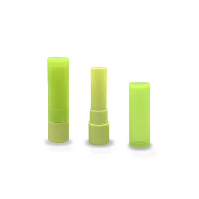 China Customizable Green  Plastic Lip Balm Tube 19*80mm Private Label