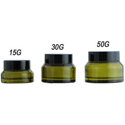 buy Round Glass Cosmetic Packaging Bottle with Silk Screen Printing online manufacturer