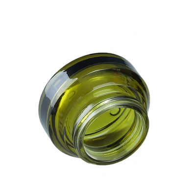Round Glass Cosmetic Packaging Bottle with Silk Screen Printing