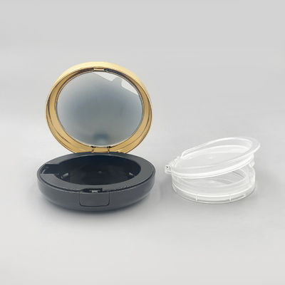 Round Plastic Refillable Cushion Foundation Case with Snap Closure for Cosmetics / Skin Care